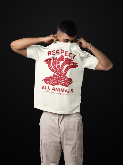 Respect All Animals - Unisex Oversized Shirt